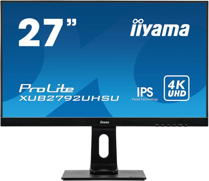 Actual product image iiyama ProLite XU2792UHSU-B1 LED screen 68.6 cm (27 inch) 3840 x 2160 pixels 4K Ultra HD Black (3840 x 2160 Pixels, 27")