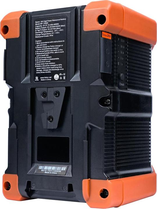 Actual product image Fxlion 26 V High Power 489 Wh, V-Mount (Camera battery)