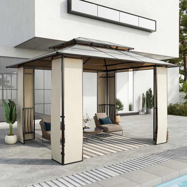 Image du produit Outsunny Pavillon avec toit en plaques de polycarbonate (300 cm, 320 cm)