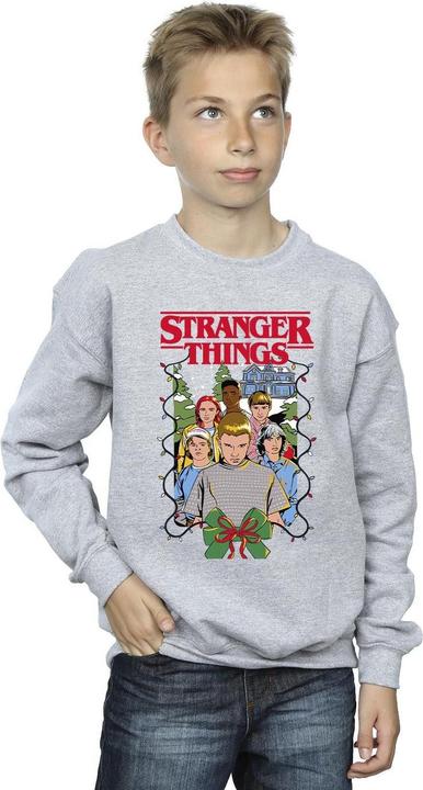 Actual product image Netflix Boys Stranger Things Christmas Poster Sweatshirt (128)