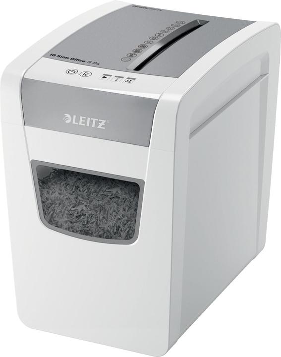 Leitz Shredder IQ Slim Office P4/12 sheets/DC motor/white? (Particle cut)