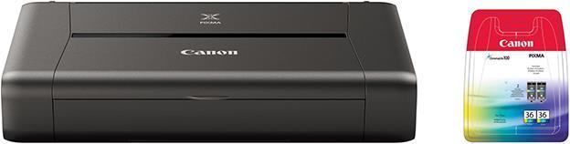 Produktbild Canon PIXMA iP110 mit Akku inkl. CLI 36 2er Pack