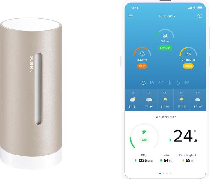 Netatmo Zusätzliches Smartes Innenmodul (Sand)
