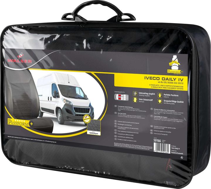Immagine prodotto Walser Coprisedili premium per Iveco Daily IV 2006-02/2014, 2 coprisedili singoli anteriori