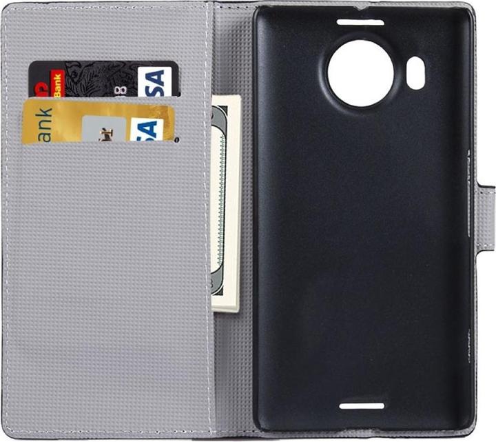 Produktbild König Design Handyhülle Tasche für Handy Microsoft Lumia 950 XL Eulen Paar Verliebt