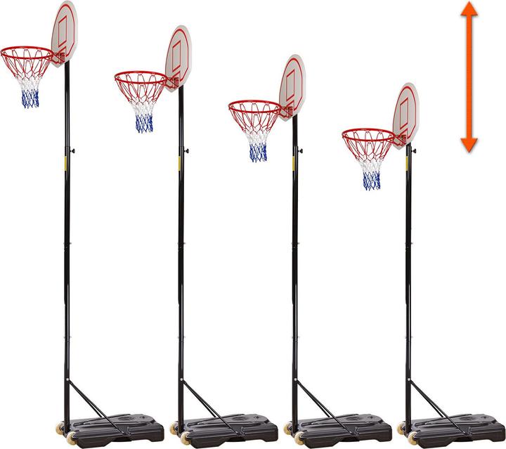 Image du produit Dema Panier de basket-ball extensible avec support jusqu'à 305 cm