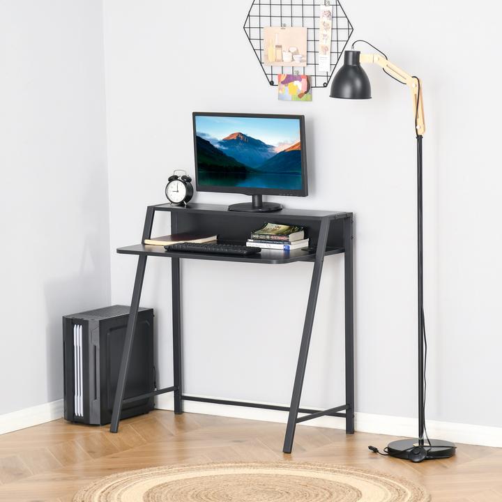 Produktbild Homcom Schreibtisch in Walnuss-Optik (84 x 45 x 85 cm)