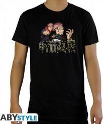 ABYstyle JUJUTSU KAISEN - Tshirt Itadori Sukuna man SS black - basic 150 (XL)