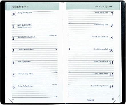 Brepols Breplan (A6, Deutsch, Französisch, Englisch, Niederländisch)