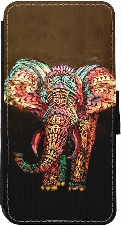 Actual product image PhoneLook Coque Wallet noir Elephant 02 (Apple iPhone 13)