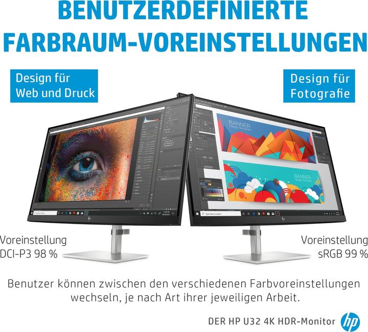 Actual product image HP U32 (3840 x 2160 Pixels, 31.50")