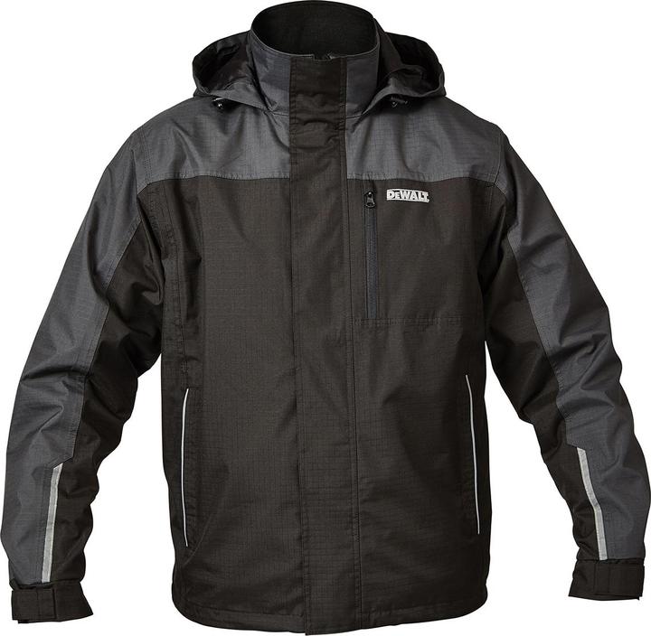DeWalt Grijze waterdichte jas met kap XL (XL)