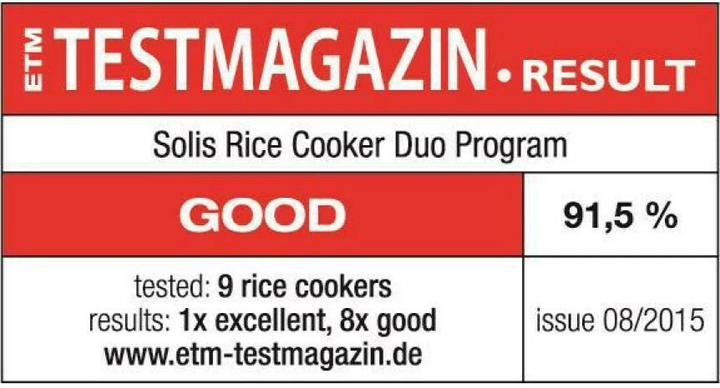 Produktbild Solis Rice Cooker Duo Program Typ 817