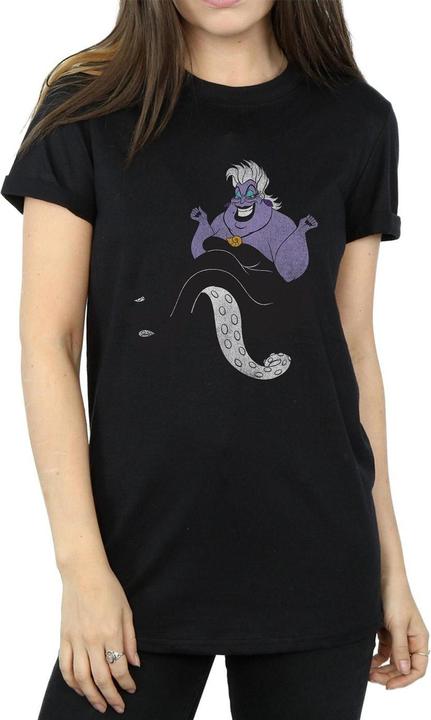 Actual product image The Little Mermaid Womens/Ladies Ursula Cotton Boyfriend T-Shirt (S)