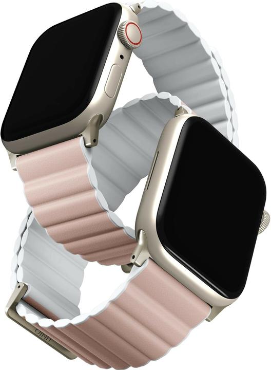 Actual product image Uniq pasek Revix Premium Apple Watch Series 1/2/3/4/5/6/7/8/SE/SE2 38/40/41mm Edition Reversible Mag (Silicon, ecological leather, Plastic)