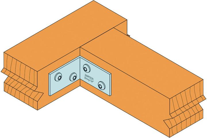 Produktbild Simpson Sst Winkelverbinder ANPS 204460 40 x 40x60mm S.2 mm ETA-06/106 (Winkelverbinder, 200 Stk.)