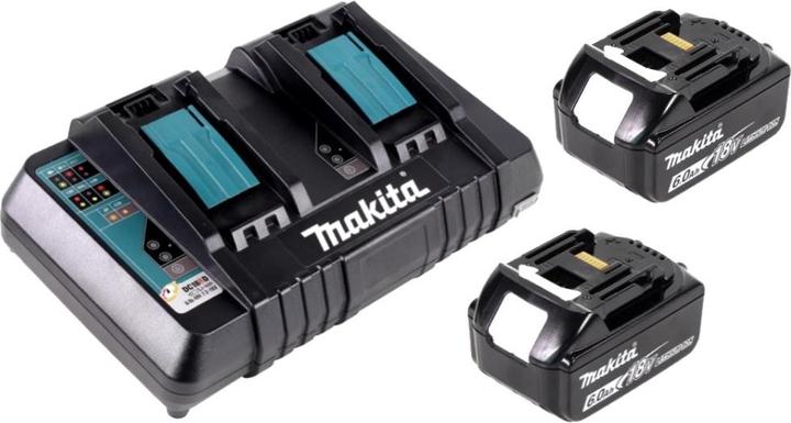 Produktbild Makita DUB 361 2x 18 V / 36 V Akku Laubbläser Gebläse + 2x BL 1860 6 Ah / 6000 mAh Akku + Mak (Akkubetrieb, Laubbläser)