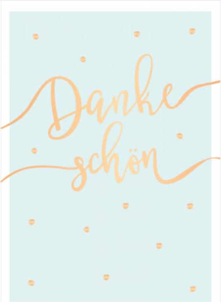 Produktbild Dankeskarte Dankeschön - Maxi Card A4 (1 Stk.)