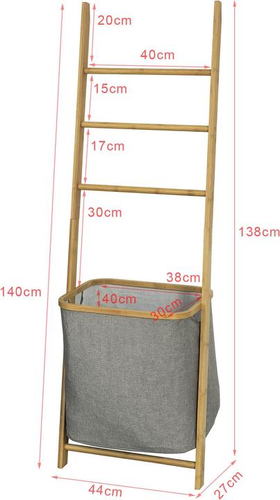 Produktbild SoBuy Handtuchleiter Wäschekorb
