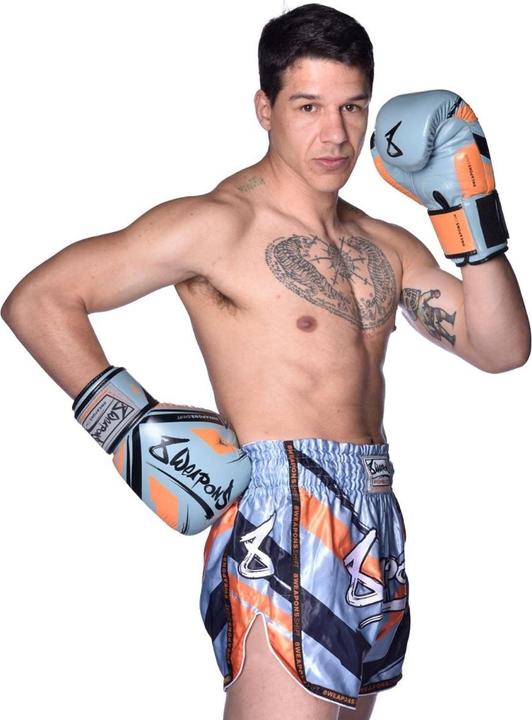 Actual product image 8Weapons Boxing Gloves, Shift, ice-grey-orange, 14 Oz (14 OZ)