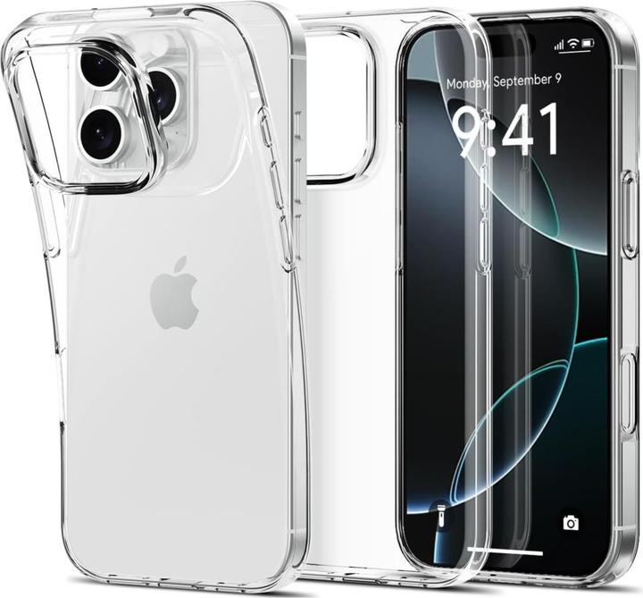 Immagine prodotto Apfelkiste iPhone 16 Pro Max Silikon Gummi Case Hülle - Transparent Slim Design 1.0 mm (Apple iPhone 16 Pro Max)