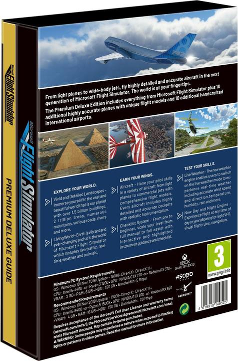 Actual product image Microsoft Flight Simulator 2020 - Premium Deluxe Edition (PC, EN)