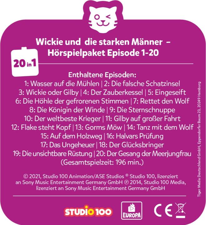 Produktbild Tigermedia multicard - Wickie und die starken Männer - Hörspielpaket Folge 1-20