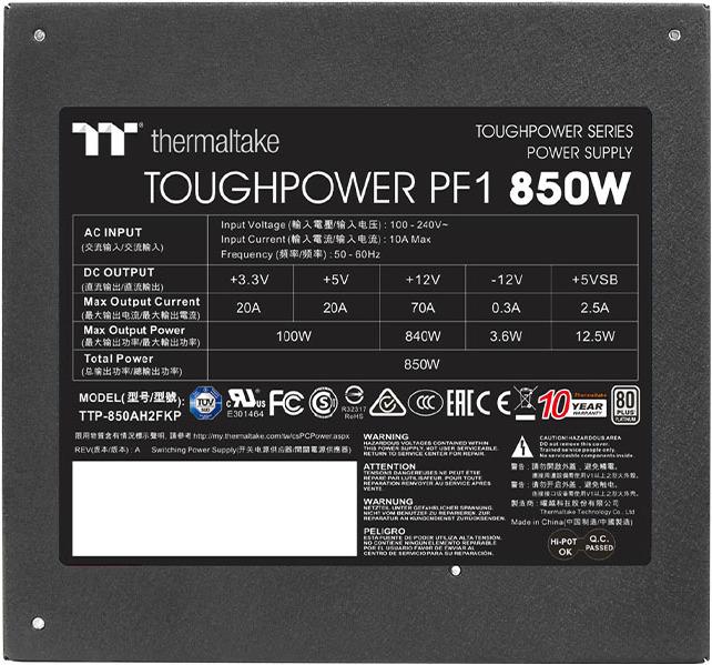 Image du produit Thermaltake Toughpower GF1 (850 W)
