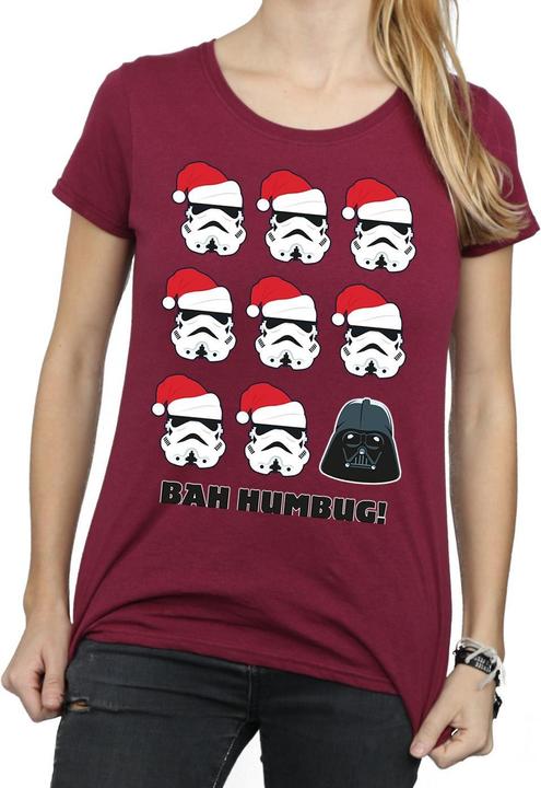 Actual product image Star Wars Womens/Ladies Christmas Humbug Cotton T-Shirt (M)