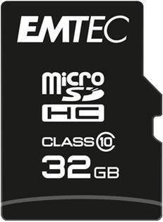 Emtec ECMSDM32GHC10CG (32 GB, microSD, U1, UHS-I)