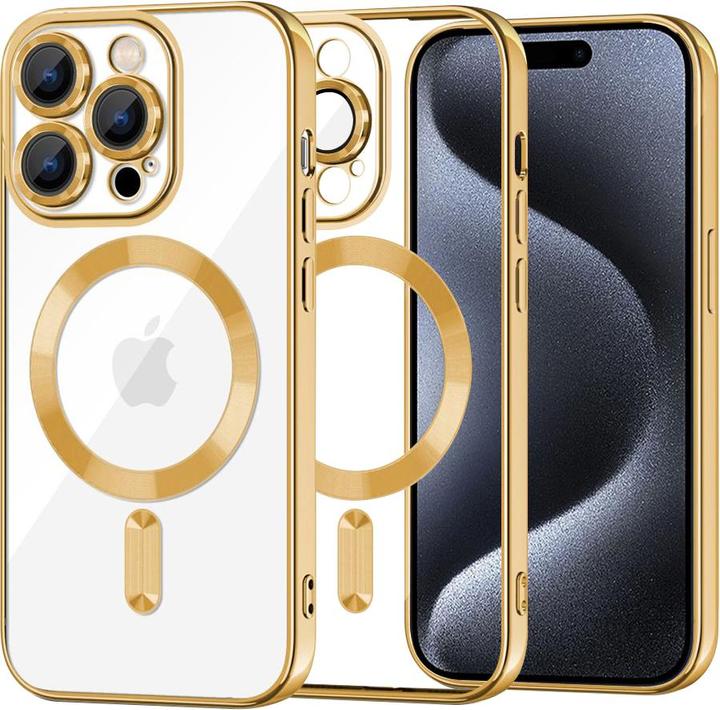 Image du produit Techsuit - Luxury Crystal MagSafe - iPhone 15 Pro - Gold (Apple iPhone 15 Pro)