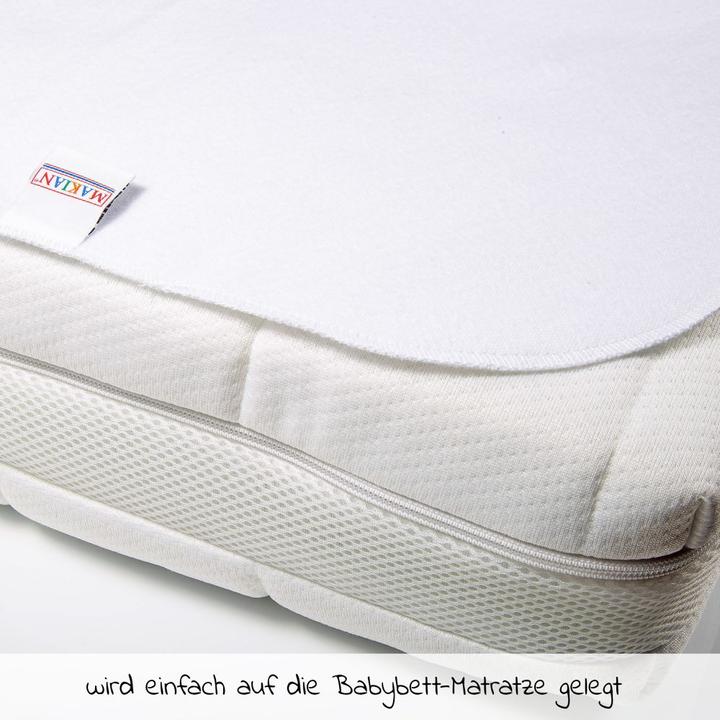 Image du produit Makian Alèses de lit Alèses de lit / surmatelas imperméables - Molleton (50 x 70 cm)
