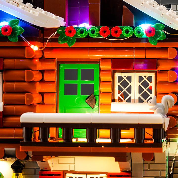 Produktbild BrickBling LED Licht Set für LEGO Almhütte (10325) inkl. Fernbedienung