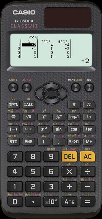Actual product image Casio FX85DE X (Solar cells)