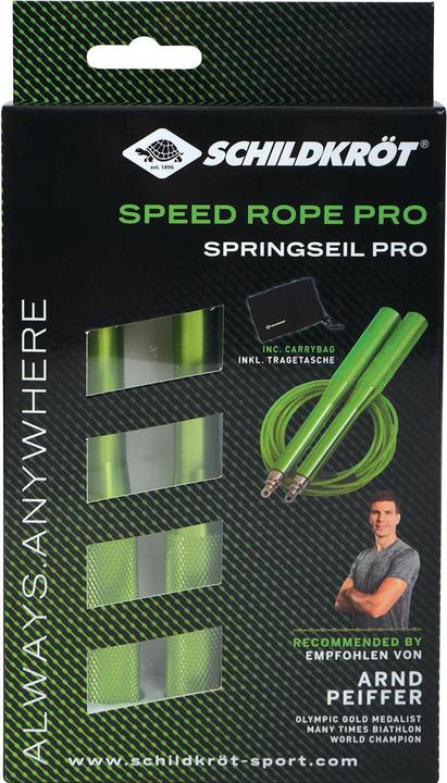 Actual product image Schildkröt 960114 - Skipping Rope Pro, Speed Rope Pro, including carrying bag, rope length 300 cm (22 cm)