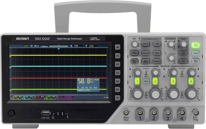 Actual product image Voltcraft Storage oscilloscope (CAT II 300V)