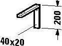Image du produit Duravit Support de console Angle