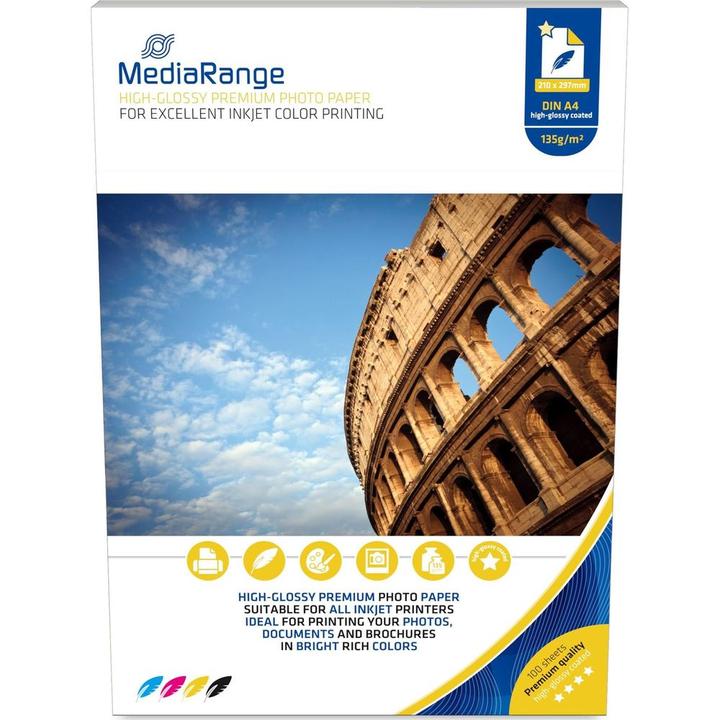 Actual product image MediaRange High gloss (135 g/m², A4, 100 x)