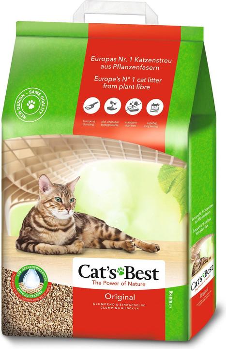 Actual product image Cat's Best Cat Litter Original 20L (Clumping, 8.60 kg)