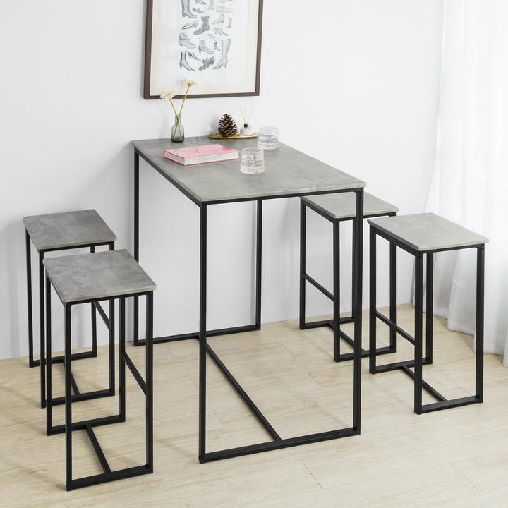 Actual product image SoBuy Bar table with 2 chairs (110 x 97 x 60 cm)