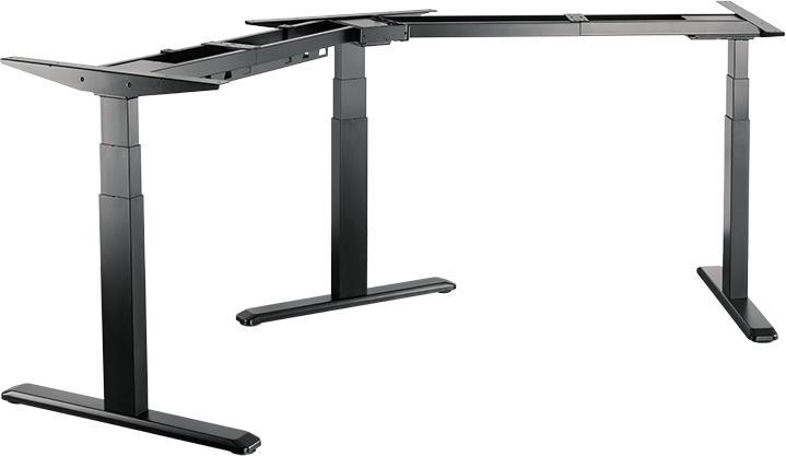 LogiLink Electr. height adjustable desk frame, 120° cornerdes