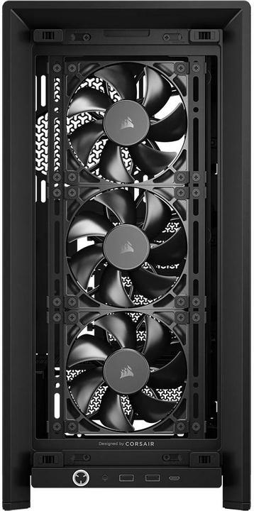 Actual product image Corsair Geh Midi FRAME 4000D RS Mid-Tower, Black (mATX, Mini-ITX, ATX, E-ATX)