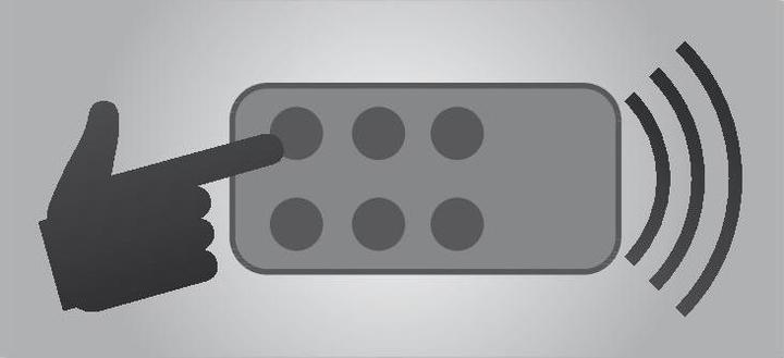 Actual product image McLED RF remote control RGBW 4 channel black incl. wall bracket