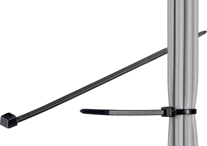 Produktbild Goobay Kabelbinder, wetterfester Nylon, schwarz (Kunststoffkabelbinder, 200 mm, 100 Stk.)