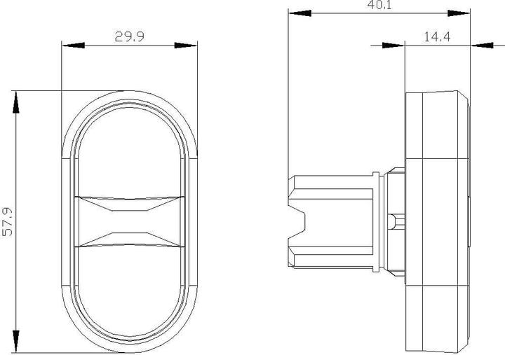 Actual product image Siemens 3SU1000-3AB66-0AN0 Double pushbutton IP66, IP67, IP69/IP69K 1 pc. (3SU10003AB660AN0)
