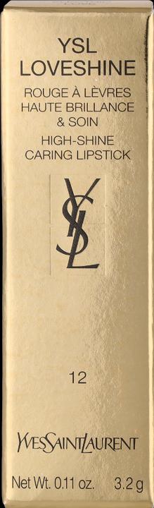 Actual product image Yves Saint Laurent Loveshine Rouge Volupte Shine Lipstick 12 (12 Electric Love)