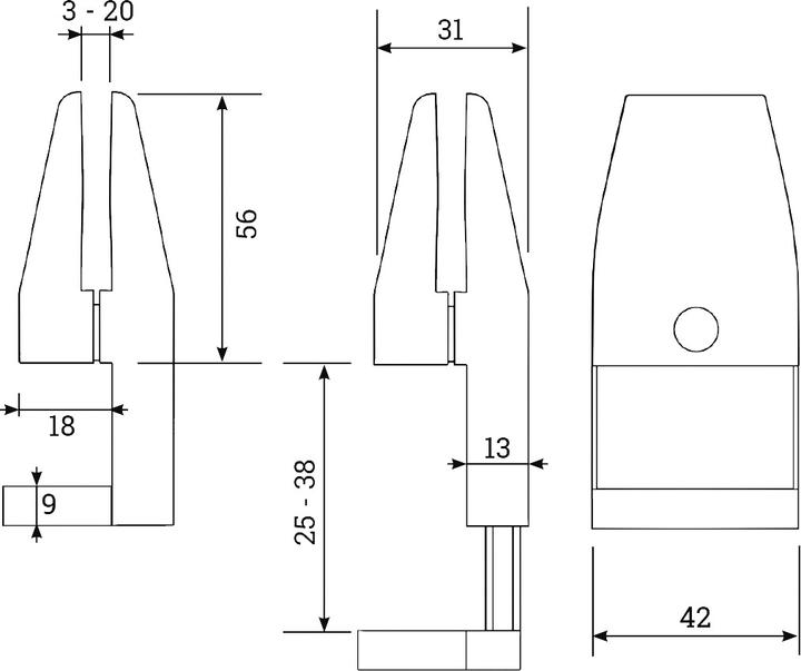 Produktbild OK-Line Schallschutzpaneel-Tischklemme L