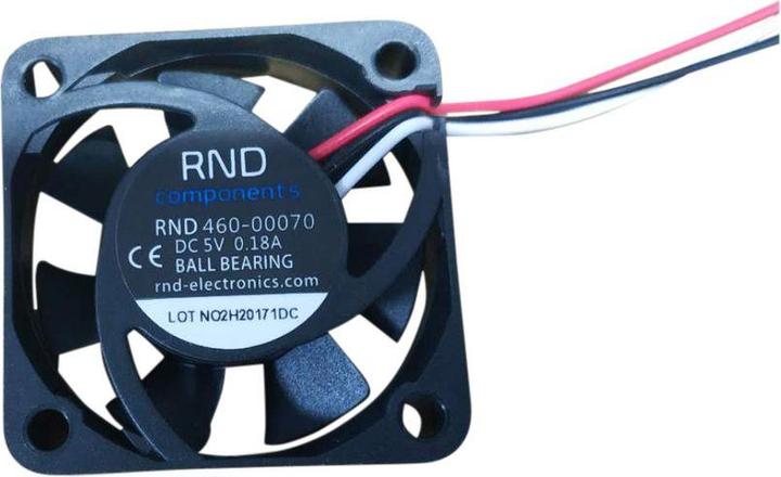 Image du produit RND Components Ventilateur axial DC 40x40x10mm 5V 12.3m³/h (40 mm)