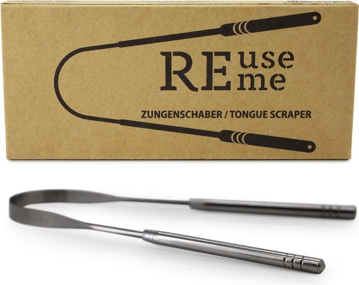 ReUseMe Zungenschaber aus Edelstahl (Racleur de langue, 3 x)