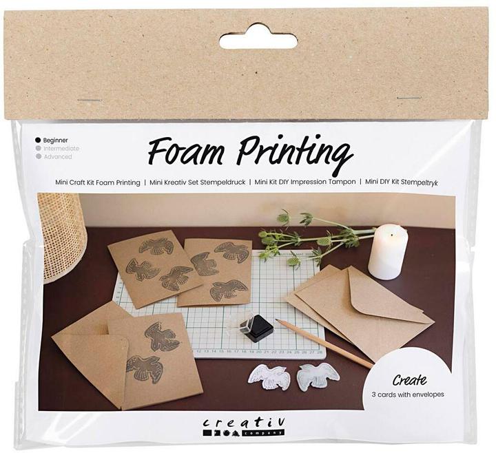 Actual product image Creativ Company Craft kit stamp printing doves